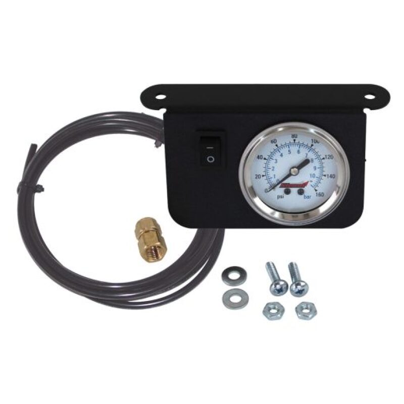 Kleinn 1301 Illuminated Single Needle 160 PSI Dash Panel Gauge w/ On/Off Switch