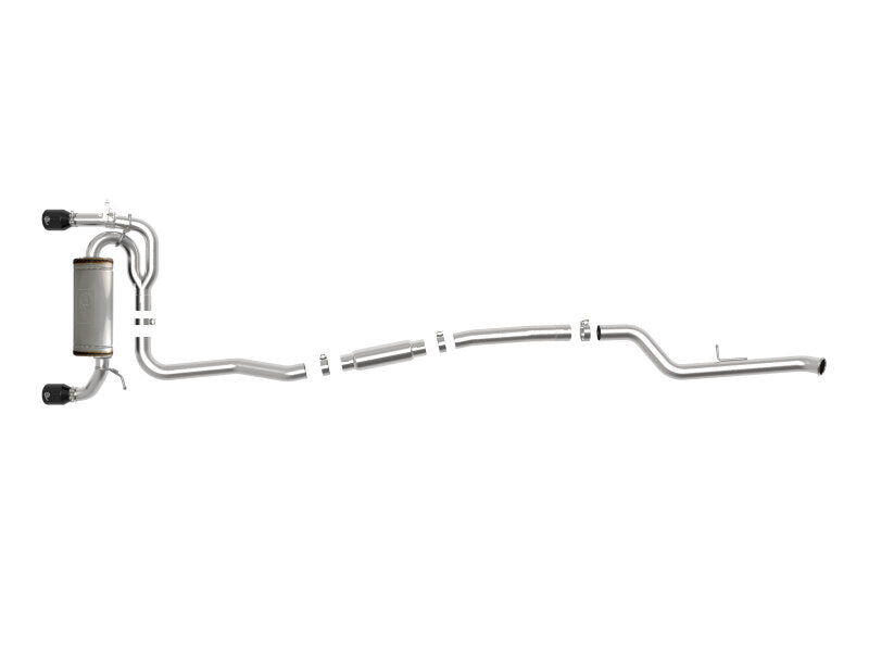 AFE 49-36347-B orceXP 3IN to 2.5IN 304SS Cat-Back Exhaust System w/ Black Tips