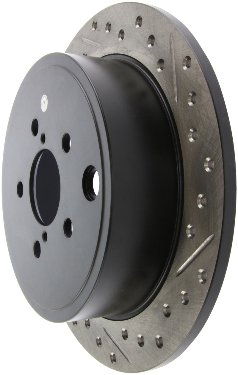 Stoptech 127.47029L 08-10 fits Impreza WRX (Exc STi)/08-10 Impreza Coupe/Sedan Slotted & Drilled Left Rear Rotor