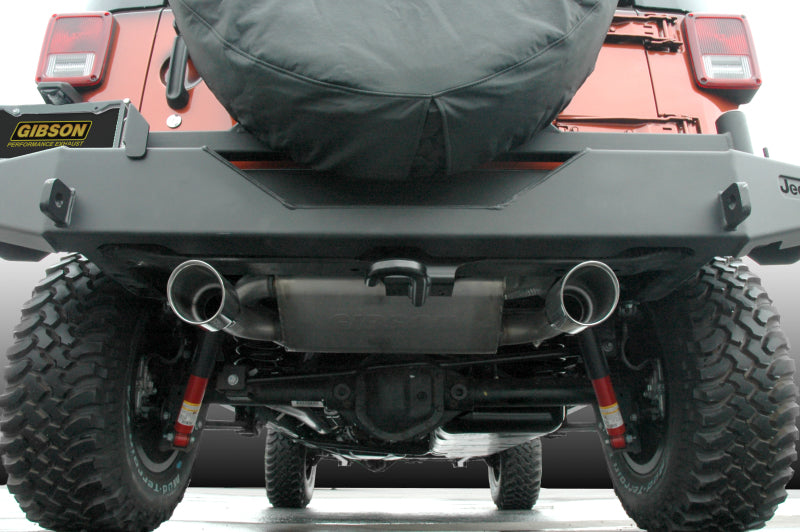 Gibson 17303 fits Jeep 12-17 Wrangler JK Rubicon 3.6L 2.5in Cat-Back Dual Split