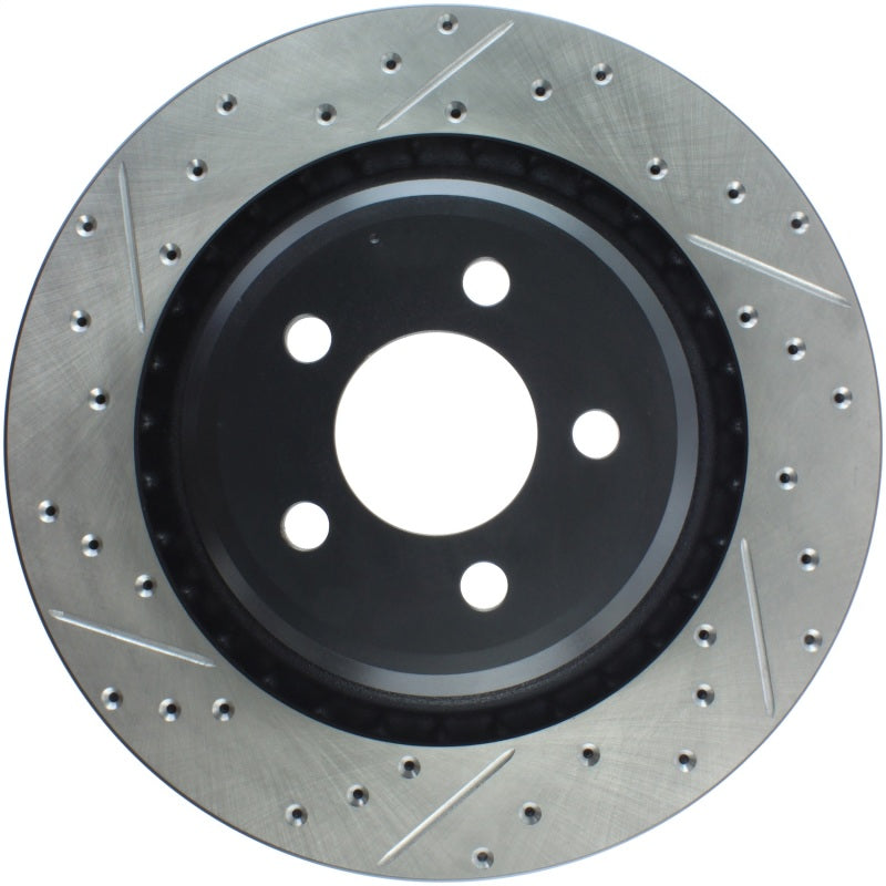 Stoptech 127.63064R SportStop 06-09 fits Chrysler SRT-8 Rear Right Drilled & Slotted Rotor