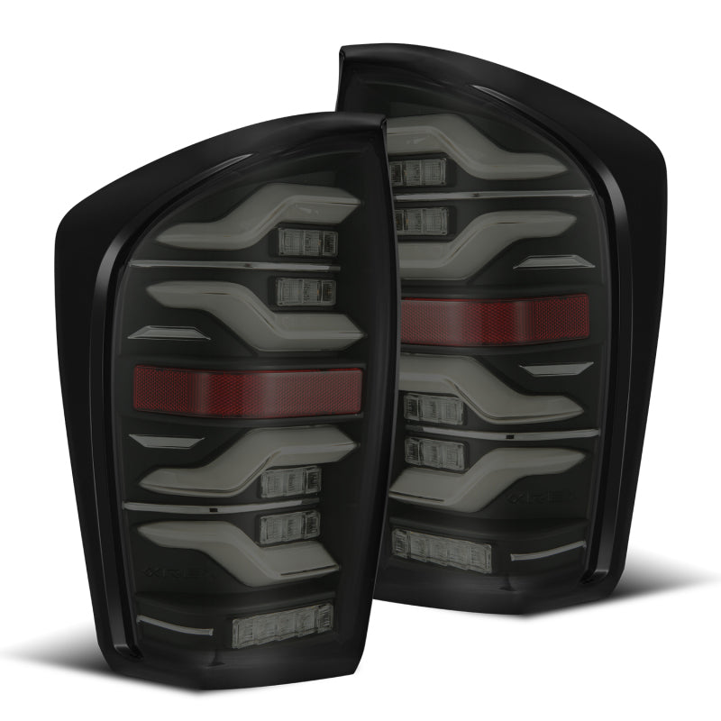 AlphaRex 680090 fits Toyota 16-21 TacomaLUXX LED Taillights Blk w/Activ Light/S