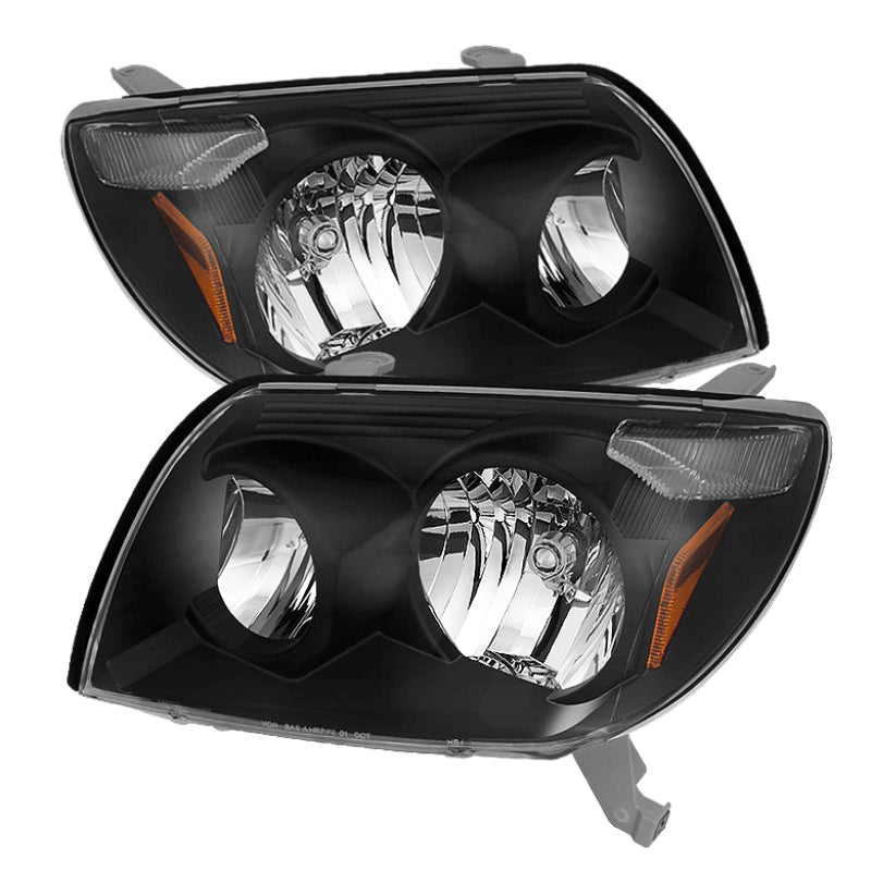 9023583 Xtune fits Toyota 03-05 4Runner Crystal Headlights Black HD-JH-T4R03-A