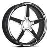 Weld 88B-1806275 Alumastar 1-Piece 18x6 / 5x4.75 BP / 2.7in. BS Black Wheel