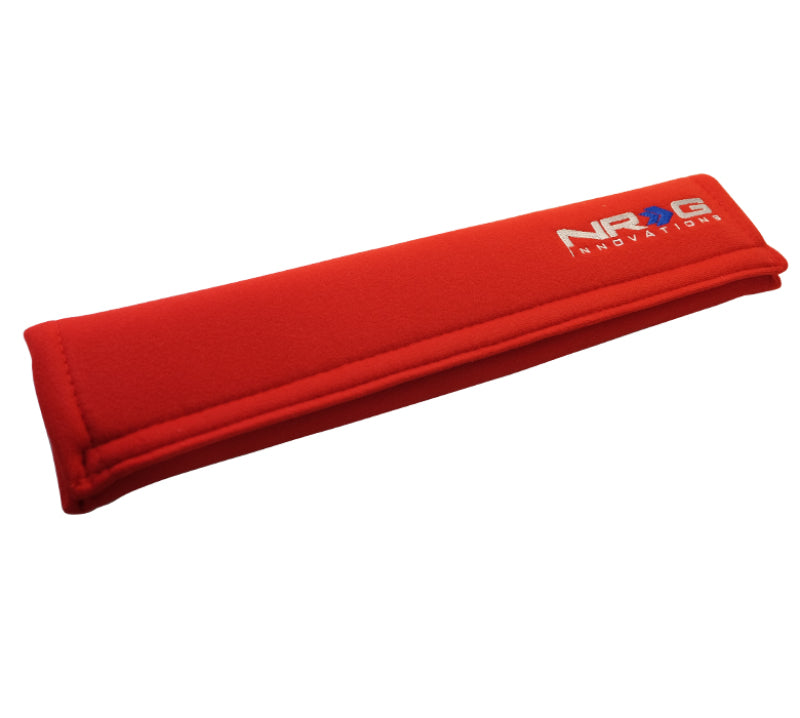 NRG SBP-35RD Seat Belt Pads 3.5in. W x 17.3in. L (Red) Long - 1pc