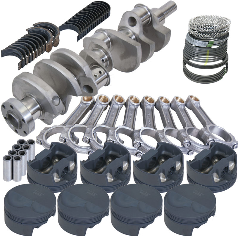 Eagle 64033030 fits Ford 302 TW Heads 3.400in Crank 5.400in I-Beam Rods -6cc 4.030in Pistons Rotating Assembly