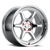 Kansei K14X-189518+22 K14X Roku 18x9.5in / 5x120 BP / 22mm Offset / 72.56mm Bore - Chrome Wheel