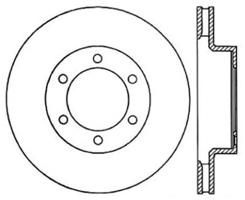Stoptech 120.44129CRY 03-09 Toyota 4Runner / 05-14 Toyota FJ Cruiser Front Performance Cryo Brake Rotor
