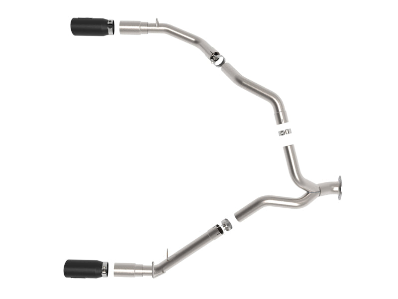 AFE 49-42080-B Bore-HD 3 IN 409 Stainless Steel DPF-Back Exhaust System w/Black