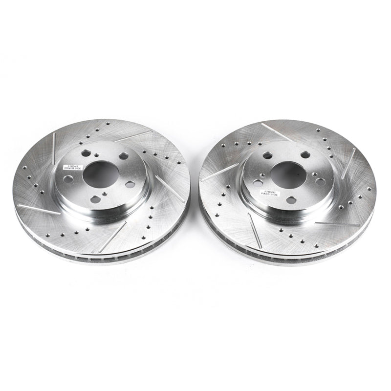 PowerStop fits Toyota 94-99 Celica Front Evolution Drilled & Slotted Rotors -