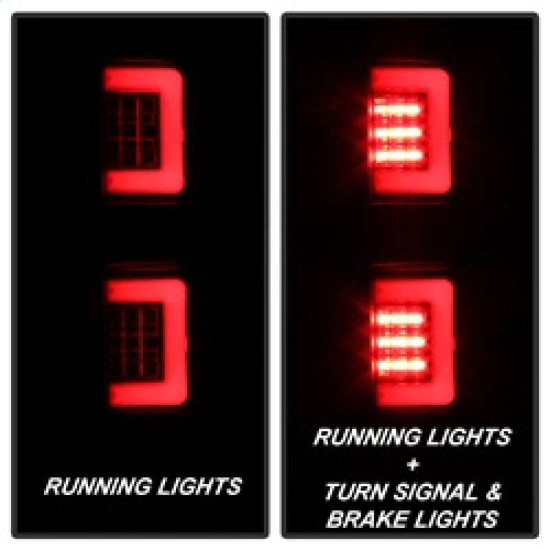 Spyder 5084200 fits Ford 09-14 F150 V2 Light Bar LED Tail Lights - Black (ALT-Y