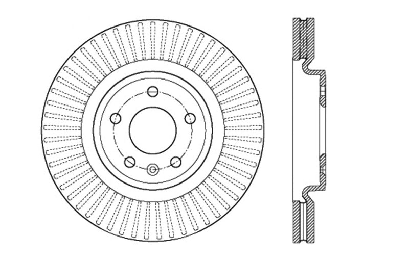 Stoptech 128.61102L Drilled Sport Brake Rotor
