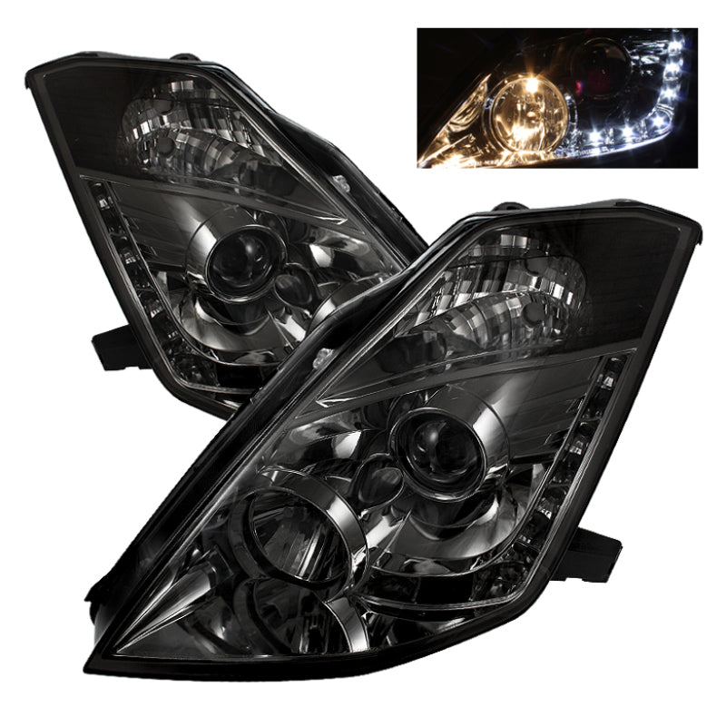 Spyder 5064752 fits Nissan 03-05 350Z Projector Headlights Halogen Model Only -