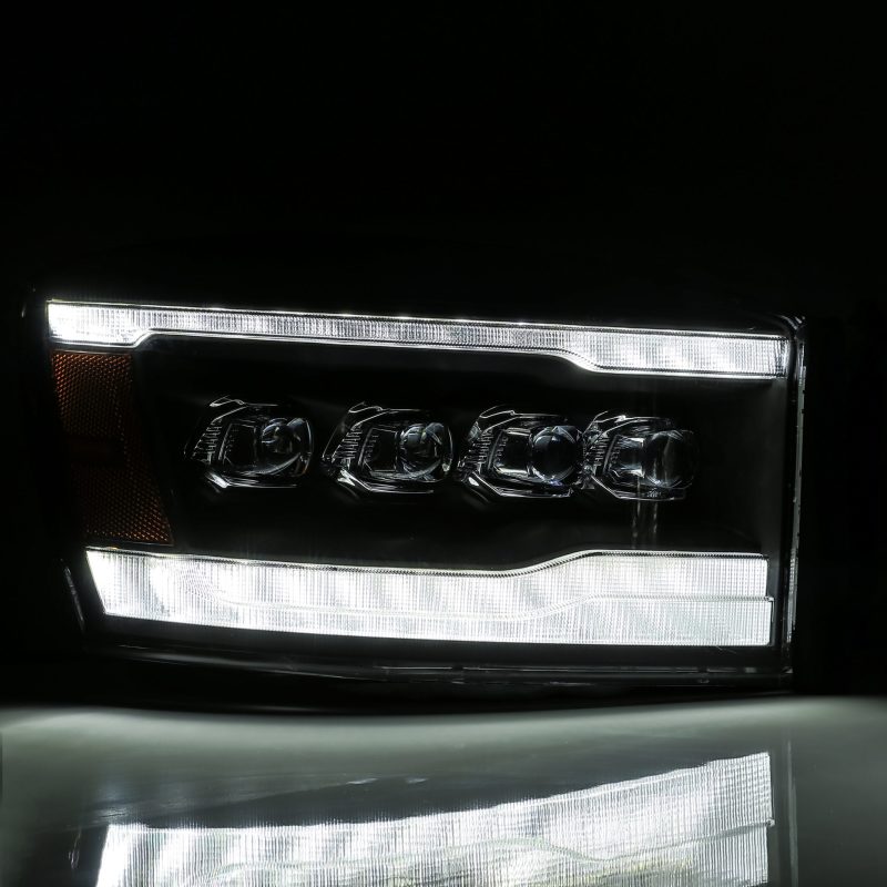 AlphaRex 880536 fits Dodge 06-08 Ram 1500HD NOVA LED ProjHeadlights Plank Style