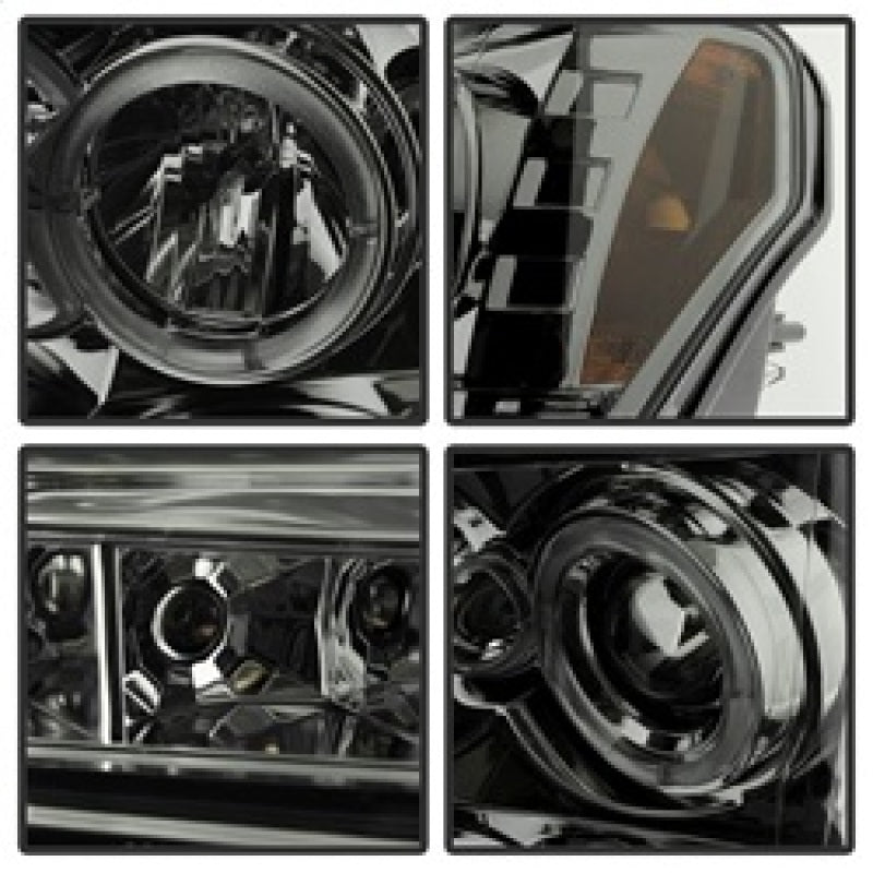 SPYDER 5010254 fits Ford F150 Projector Headlight Halogen Model LED Halo LED smk
