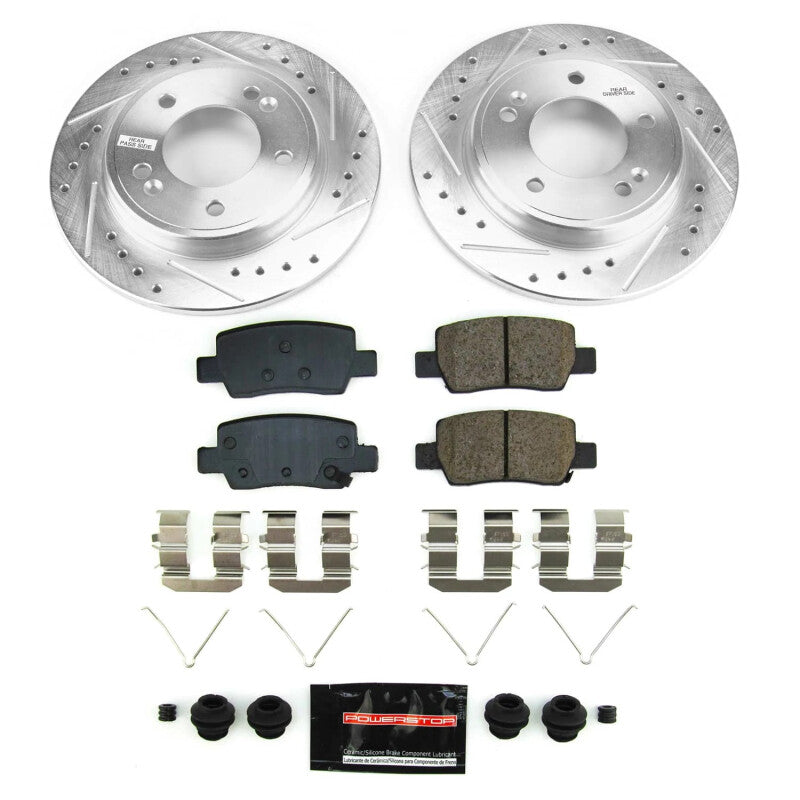 Power Stop K9106 21-23 fits Hyundai Elantra Rear Z23 Evolution Brake Kit