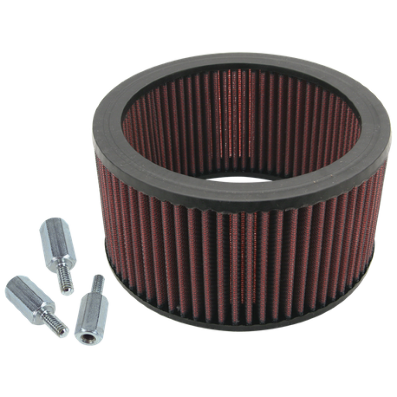 S&S 17-0045 Cycle Super E/G Carbs High Flow Air Filter Kit w/ Spacers For S&S Te