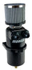 Moroso 85414 Dual Inlet -8AN Billet Breather Tank Catch Can - Black
