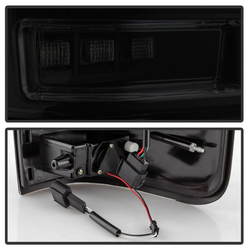 Spyder 5084187 fits Ford 04-08 F150 Styleside Tail Light V2 - LED - Black Smoke
