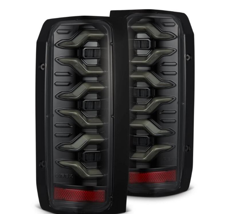 AlphaRex 658006 87-96 fits Ford Bronco/F-150 Luxx-Series LED Tail Lights - Al