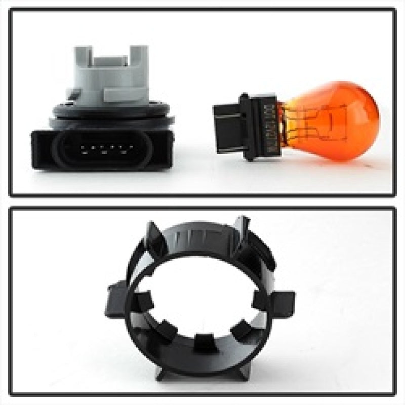 5014313 Xtune fits Dodge 02-05 Ram 1500 Amber Crystal Headlights Black HD-JH-D