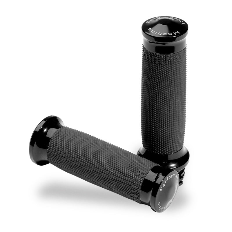 Performance 0063-2007-B Machine Contour Renthal Wrapped Grips - Black Ano
