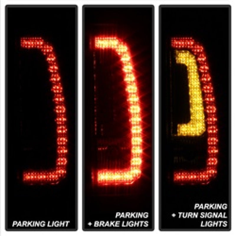 Spyder 5083425 fits Chevy 07-14 Suburban V2 - LED Tail Lights - Black Smoke ALT