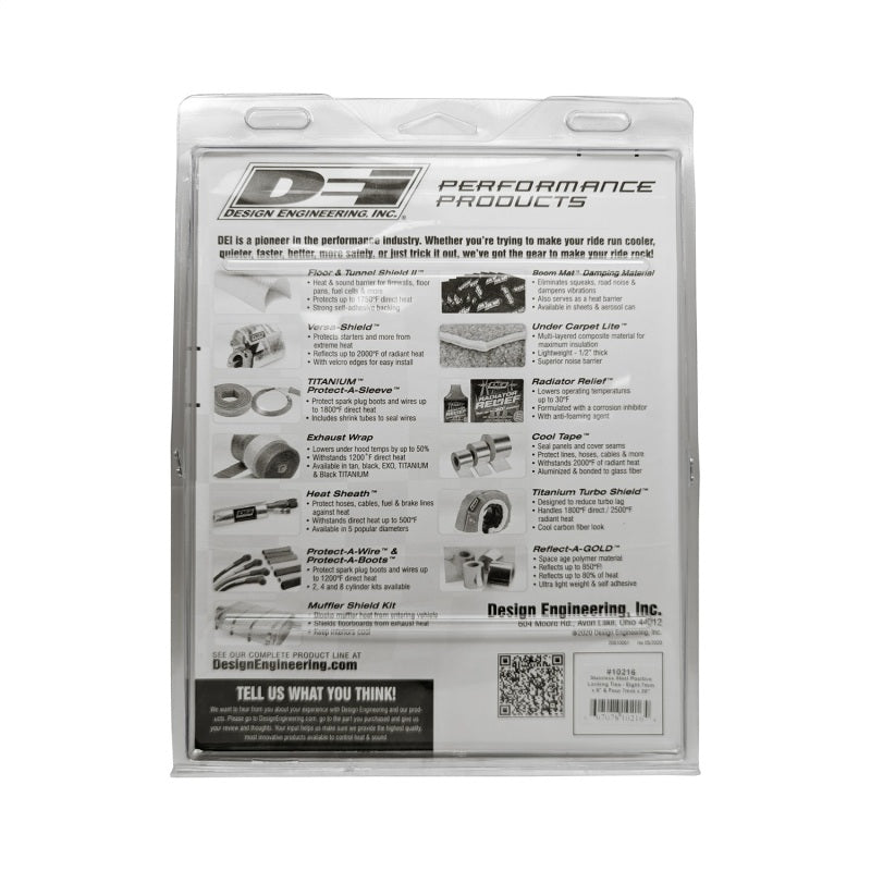DEI 10216 Stainless Steel Positive Locking Tie Eight 1/4in (7mm) x 9in and Four