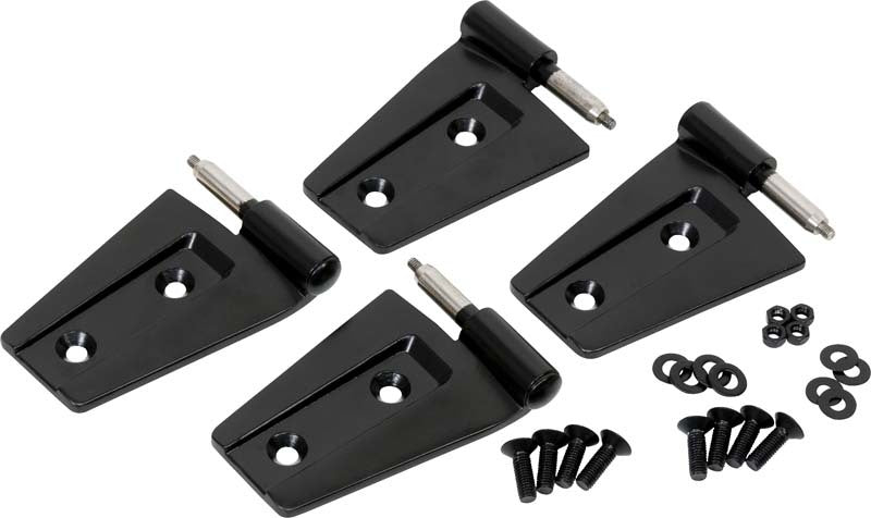 Kentrol 50575 fits Jeep 07-18 Wrangler JK Door Hinge Set 4 Pieces 2 Door - Powdercoat Black