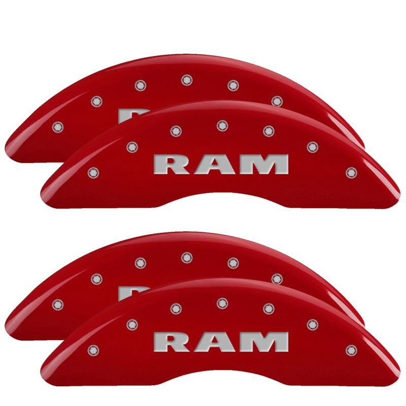 MGP 55007SRAMRD 2019+ fits Ram 2500/3500 4 Caliper Covers Front & Rear - Red Fin
