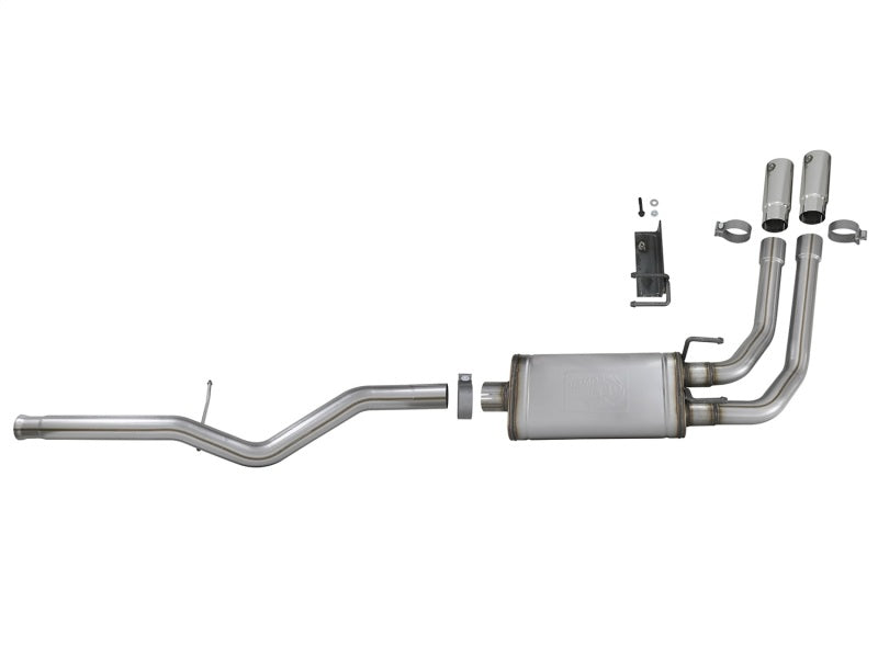 AFE 49-44098-P Series 3in-2.5in 409 SS Cat-Back Exhaust 09-18 fits GM Silverado