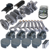Eagle 62010000 fits Chevy 350 3.750in Crank 6.000in I-Beam Rods -16cc 4.000in Pistons Rotating Assembly