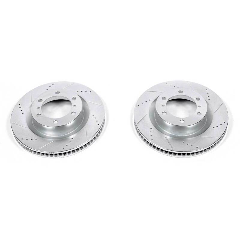 PowerStop fits Lexus 10-19 GX460 Front Evolution Drilled & Slotted Rotors - Pair