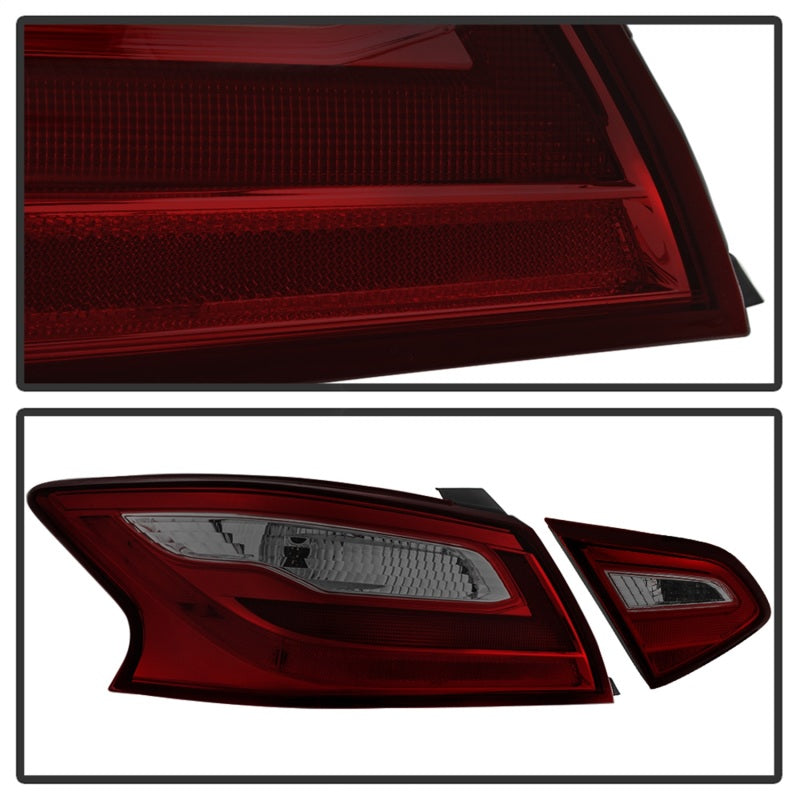 xTune 9943041 16-18 fits Nissan Altima 4DR OEM Tail Light - Red Smoke (ALT-JH-N