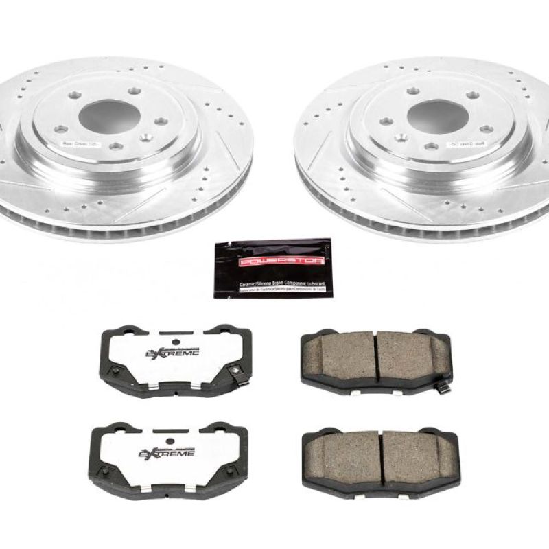 PowerStop K6535 26 14 fits Chevrolet Corvette Rear Z26 Street Warrior Brake Kit