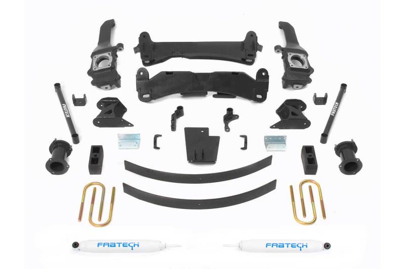 Fabtech K7019 fits Toyota 05-14 Tacoma 4WD/ 2WD 6 Lug Models Only 6in Basic Sys w/Perf Shks