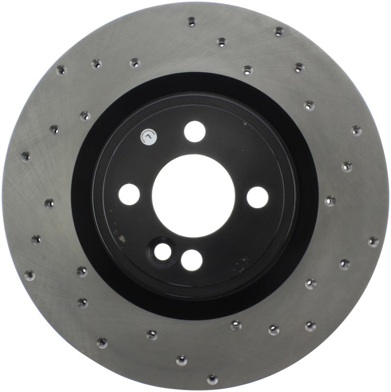Stoptech 128.34114L Sport Cross Drilled Brake Rotor - Front Right