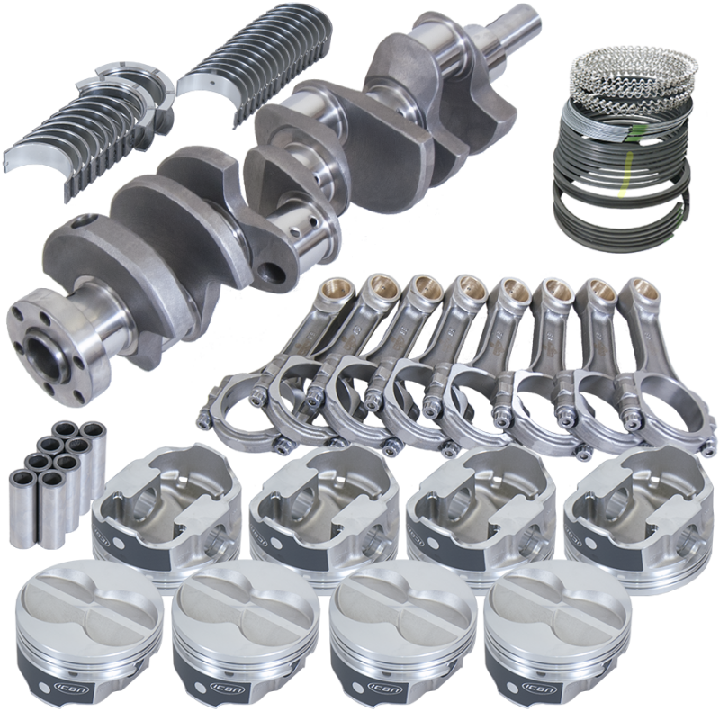 Eagle 16323040 fits Ford 289/302 3.400in Crank 5.400in I-Beam Rod -11cc Flat Top 4.040in Pistons Rotating Assembly