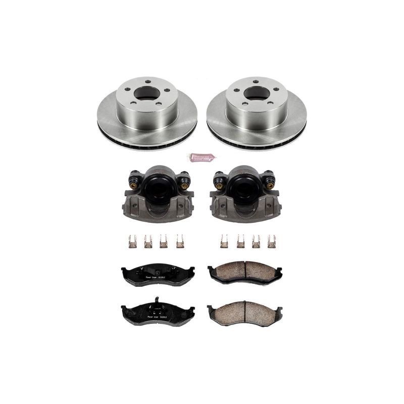 PowerStop fits Jeep 90-99 Cherokee Front Autospecialty Brake Kit w/Calipers