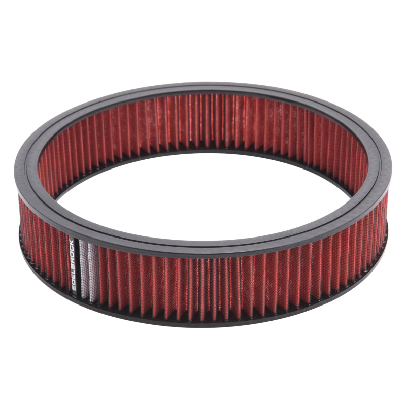 Edelbrock 43666 Air Cleaner Element Pro-Flo 3In Tall 14In Diameter Red