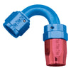 Russell 613440 Performance -16 AN Red/Blue 120 Degree Full Flow Swivel Hose End (With 1-1/2in Radius)