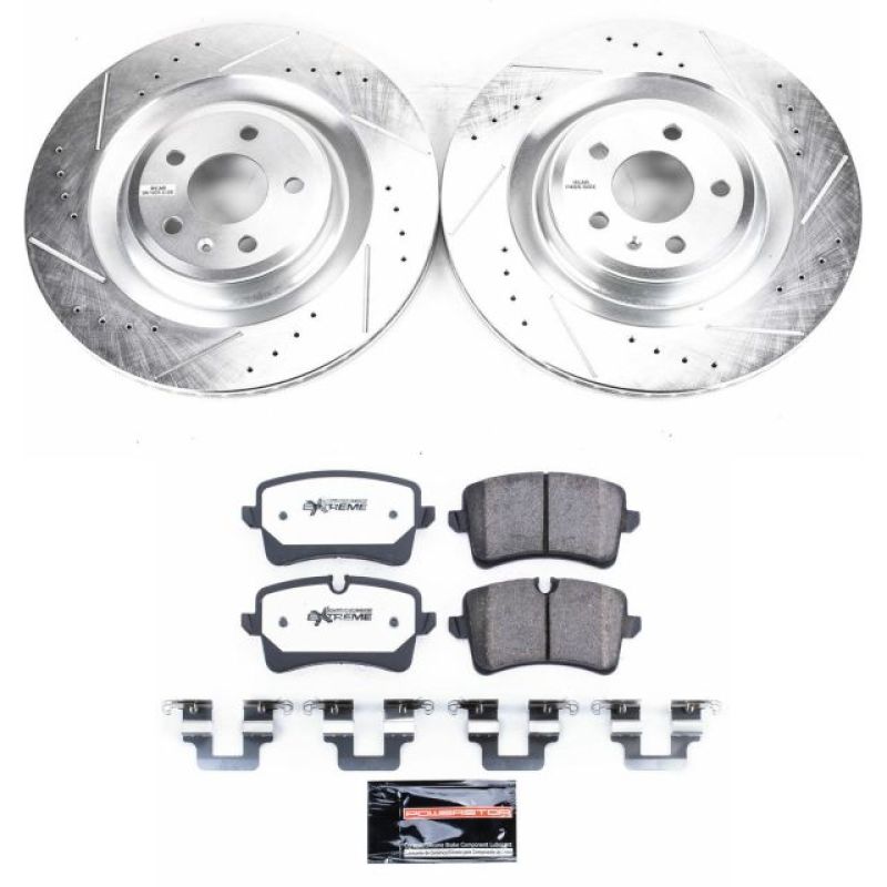 PowerStop K6287-26 16-18 fits Audi A7 Quattro Rear Z26 Street Warrior Brake Kit