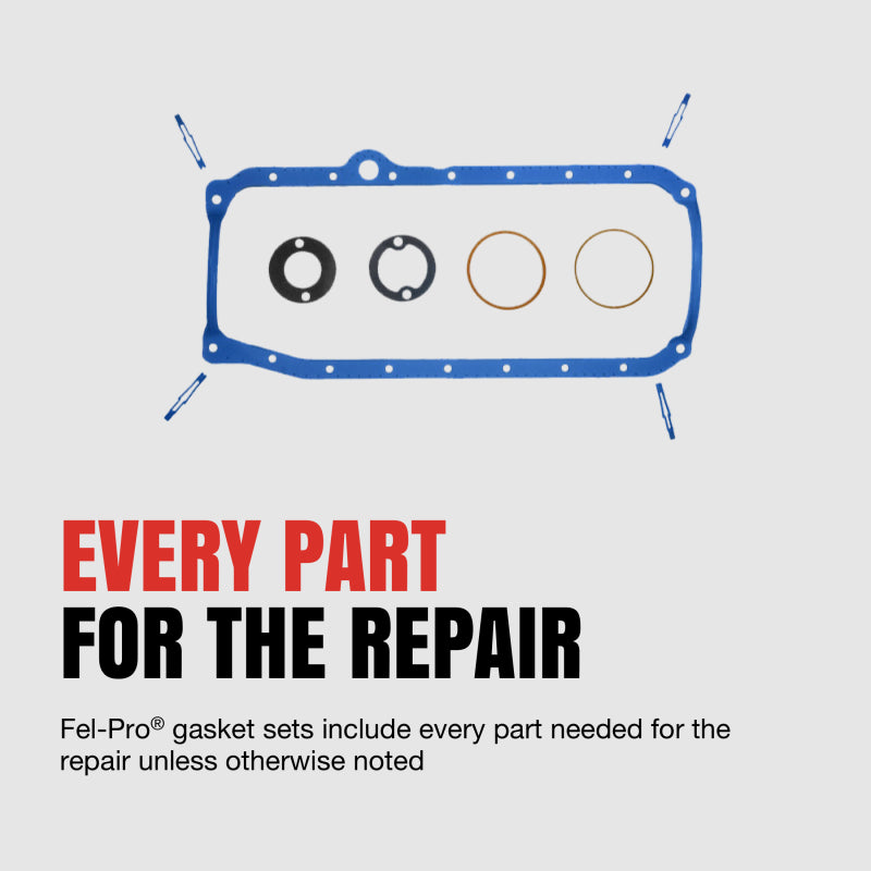 Fel-Pro OS34600R fits Ford F-250 OS 34600 R Engine Oil Pan Gasket Set PermaDry Molded Rubber