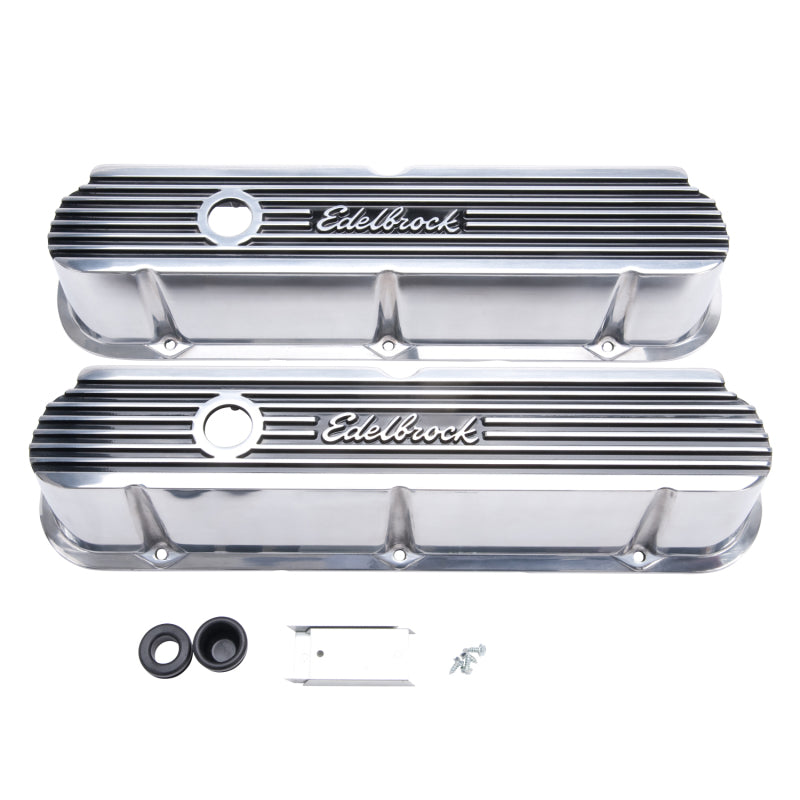 Edelbrock 4264 Valve Cover Elite II Series fits Ford 289-302-351W CI V8 Tall Polished