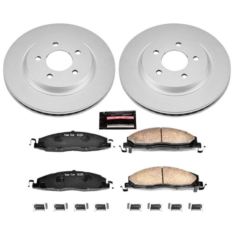 Power Stop CRK5487 11-12 fits Ram 3500 Rear Z17 Coated Brake Kit
