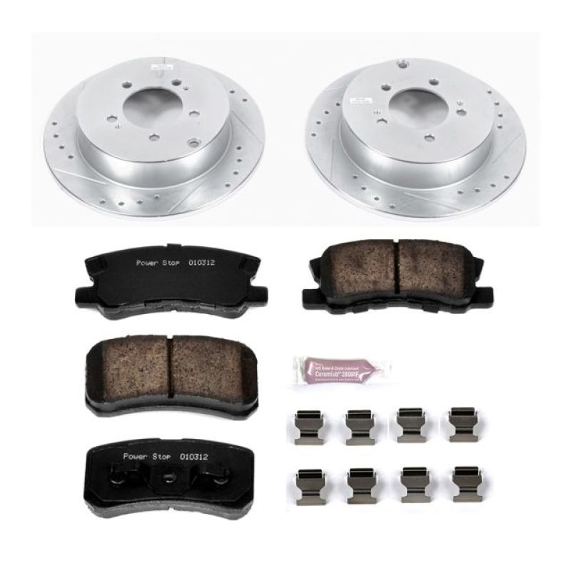 PowerStop K5499 fits Mitsubishi 09-15 Lancer Rear Z23 Evolution Sport Brake Kit