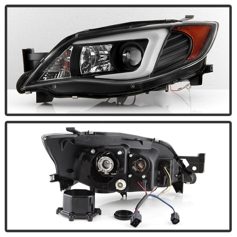 Spyder 5083937 fits Subaru 08-09 WRX Projector Headlights - HID Model Only - Bl