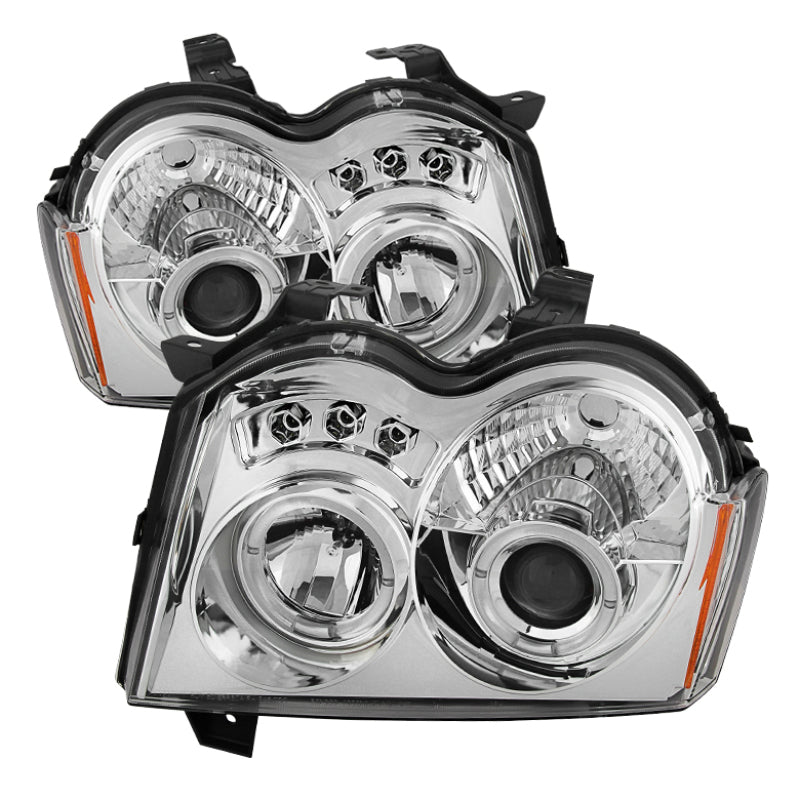 Spyder 5011107 fits Jeep 05-07 Grand Cherokee Projector Headlights LED Halo LED