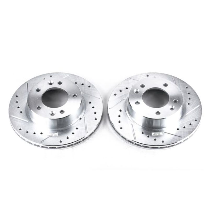 PowerStop fits Mazda 86-91 RX-7 Front Evolution Drilled & Slotted Rotors - Pair