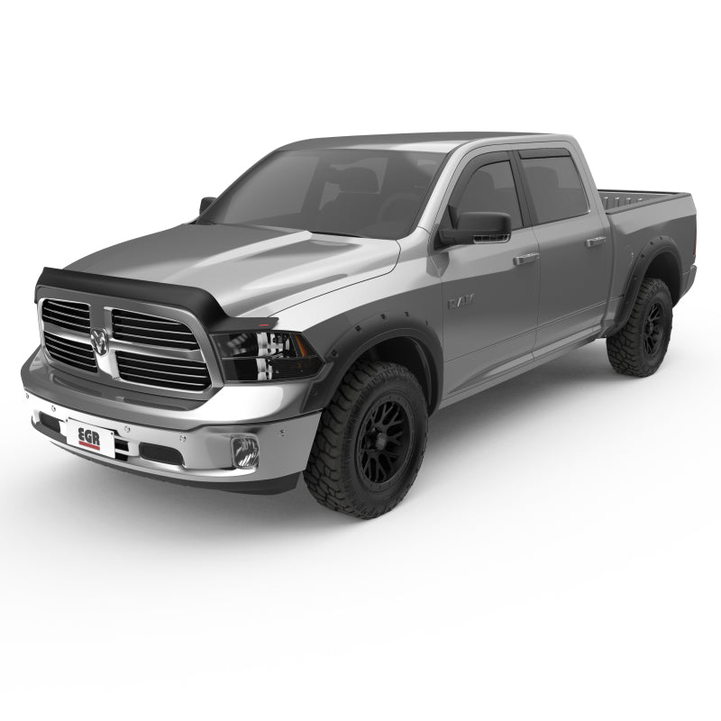 EGR 572755 09-13 fits Dodge Ram 1500/2500/3500 Crew Cab In-Channel Window Visors - Set of 4 - Matte (572755)